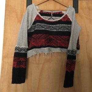 Free People Cropped Sweater